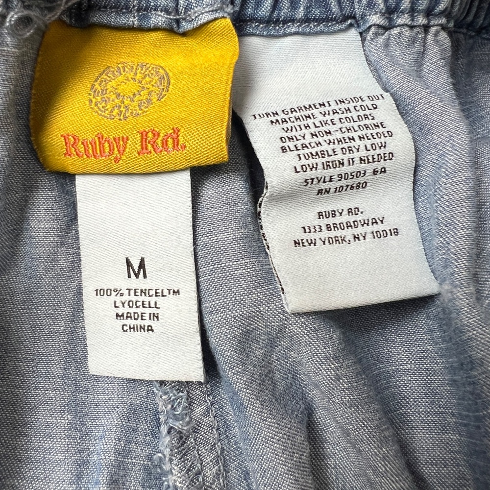 Ruby Rd. Capri Baggy Drawstring Elastic Waist Poc… - image 3